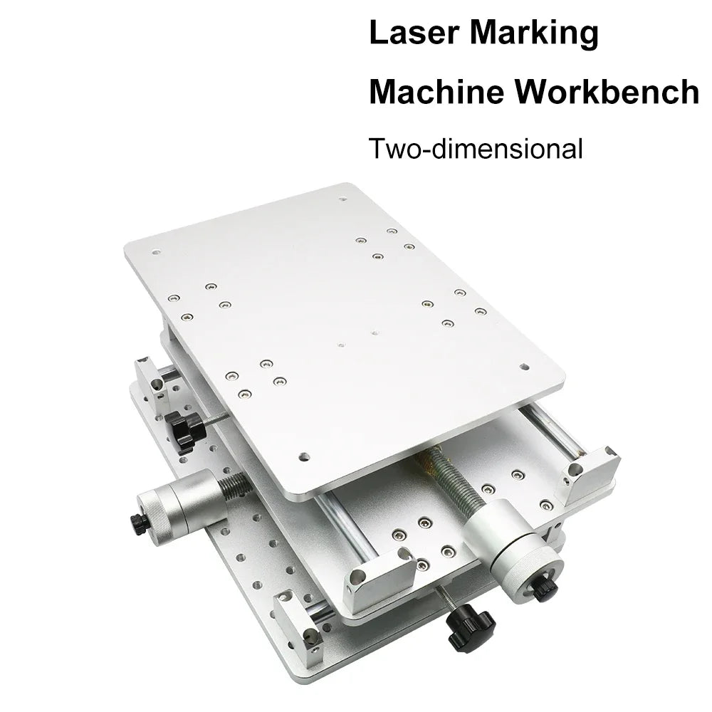 HAOJIAYI 1064nm Fiber Laser Marking Engraving Machine 2 Axis Moving Table Portable Cabinet Case XY Table