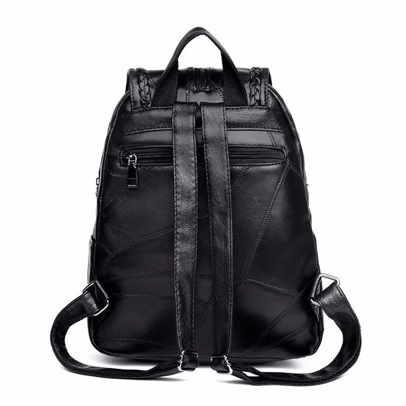 Women's Designer Backpack Casual Shoulder Bags For Women High Quality Leather Backpacks Female School Bags For Teenage Girls Sac