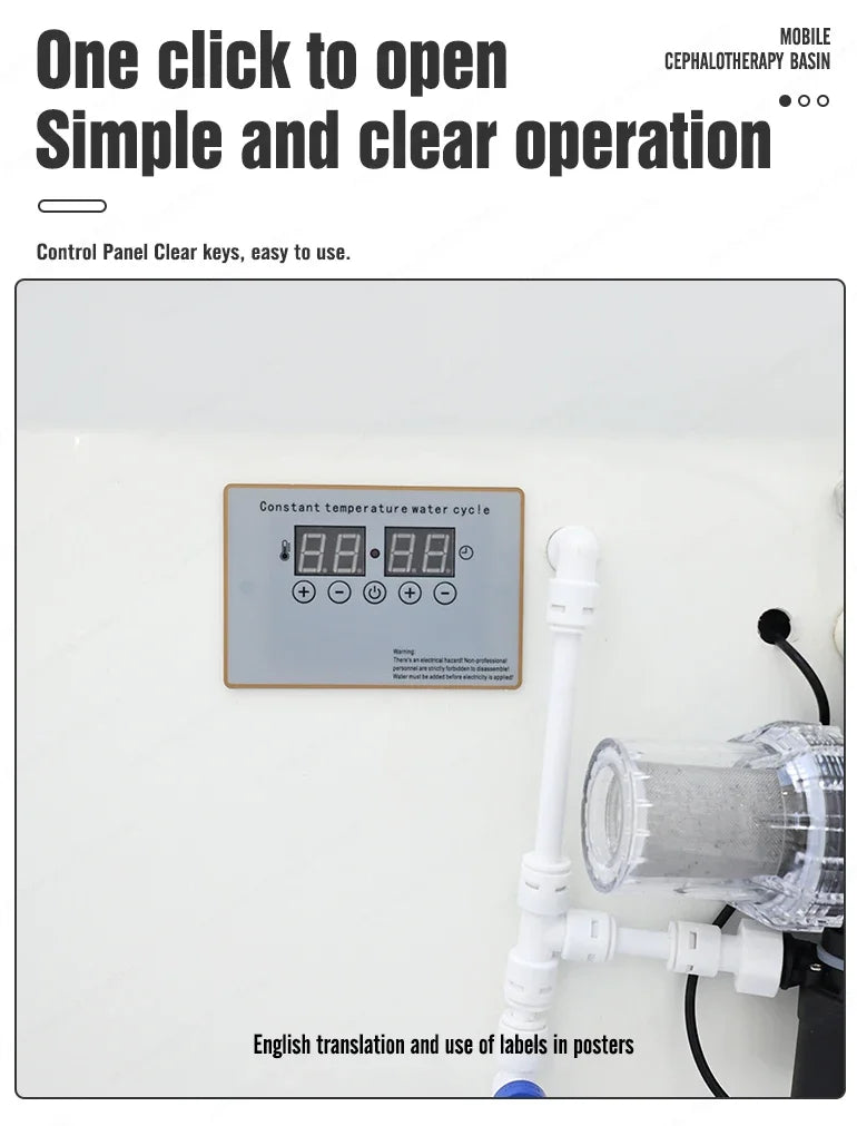 XinSheng Convenient Non Connecting Water Pipe With Water Storage Tank Head SPA Water Circulation Shampoo Basin Hair Wash Salon