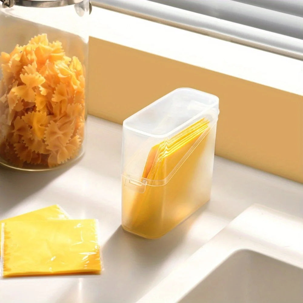 Cheese Keeper Case Airtight Food Storage Container With Lid Large Capacity Slice Cheese Holder Frige Odor Transparent Organizer