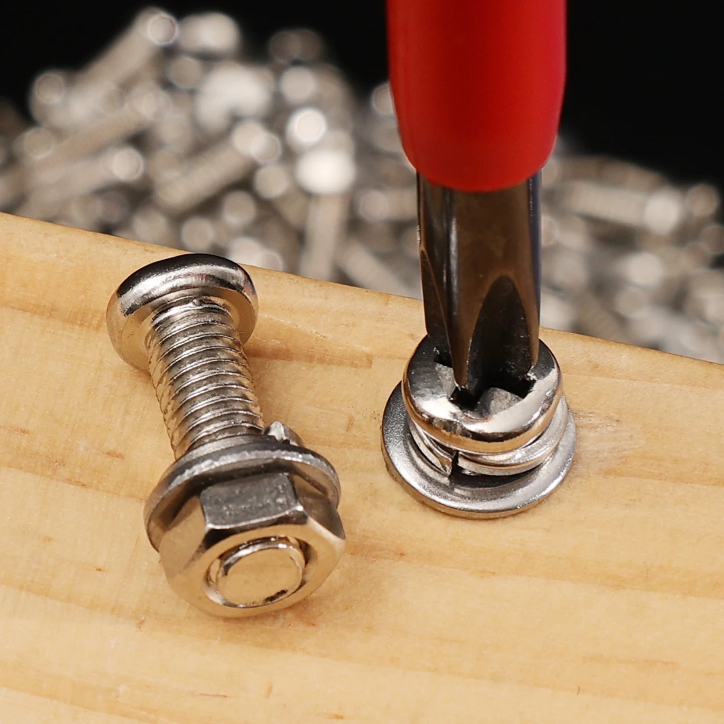 Stainless Steel Screws Nuts Set Cross Slotted Round Flat Washer Bolts Fasteners Nuts And Bolts Hardware Assortment Kits