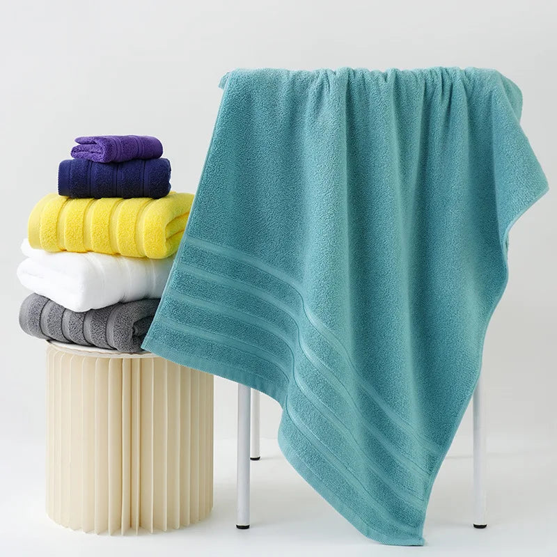 High Quality Pure Cotton Bath Towel, BeachTowel Thickening Bath Towel Soft Comfortable Fast Dry Bathroom Towel 50*100cm
