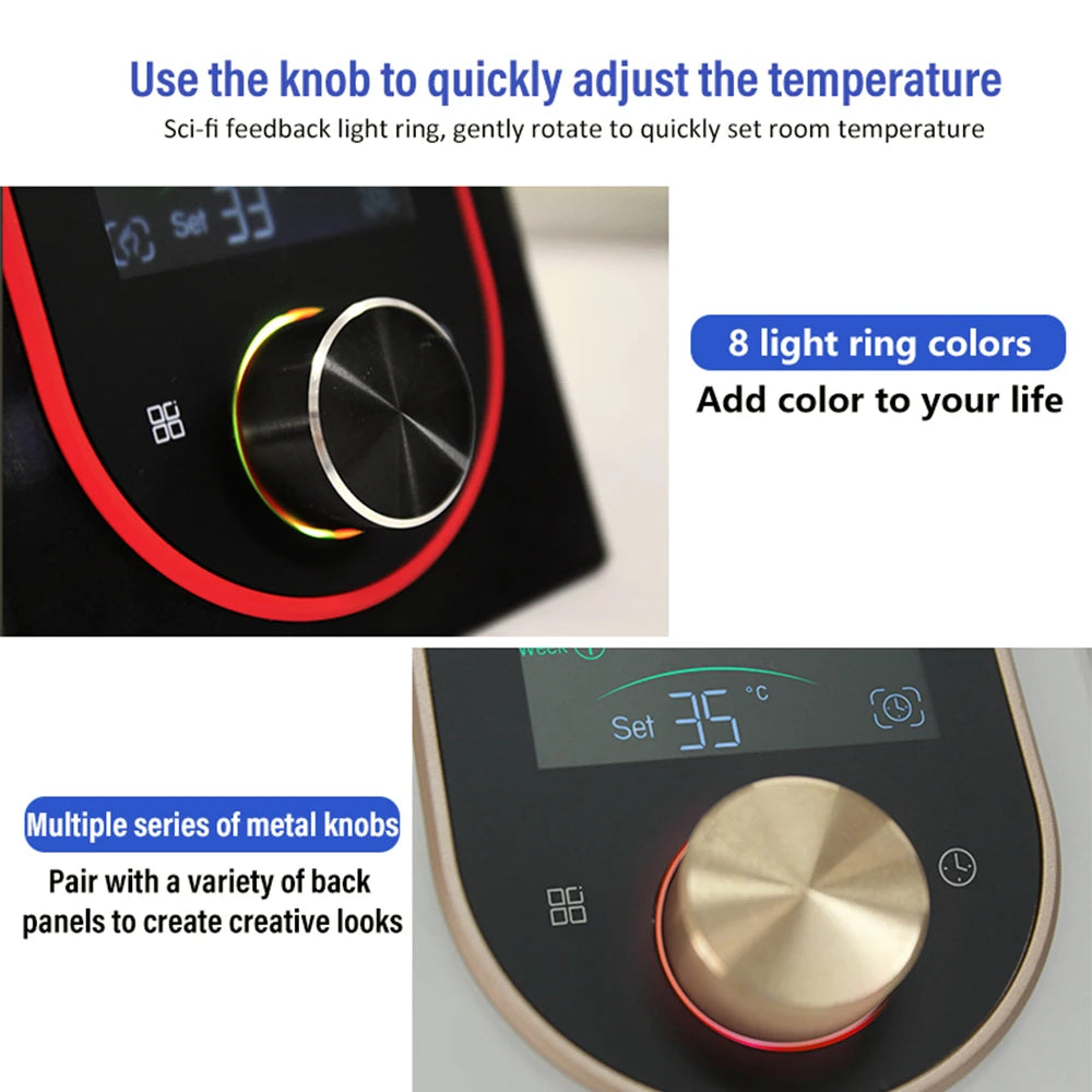 Smart Thermostat for House Water Electric Heating Water Gas Boiler AC thermostat with VA Digital Touch Screen Adjustable Knob