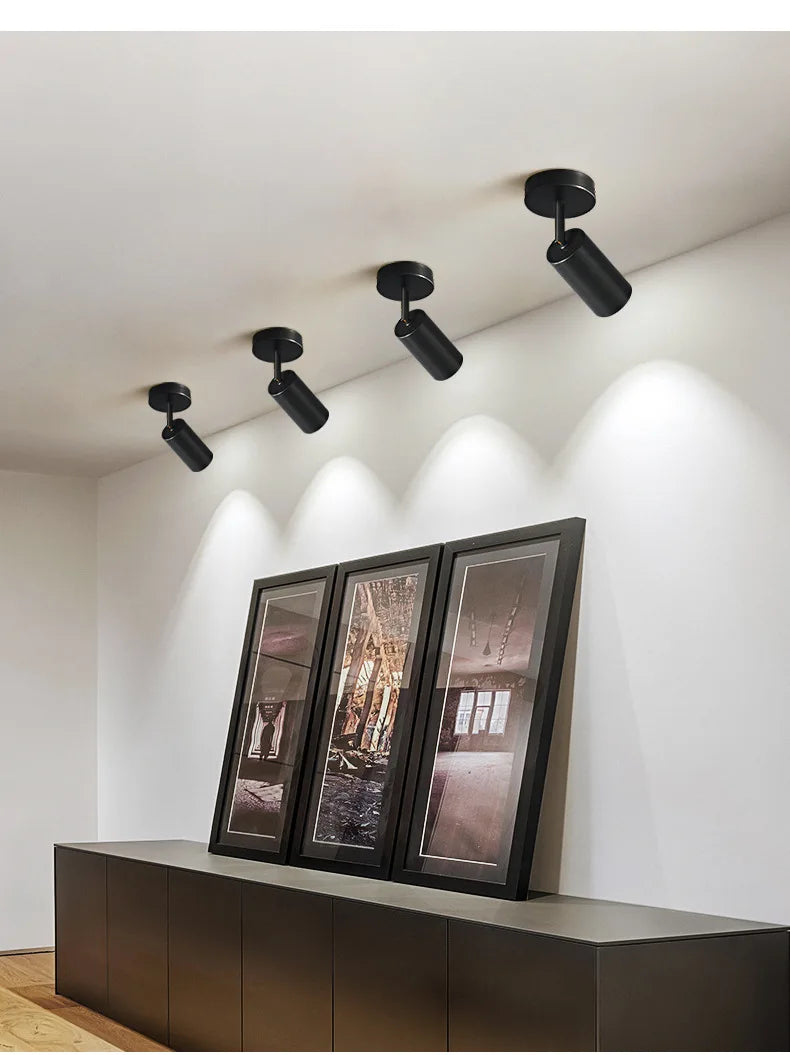 Modern Led Ceiling Light Long Spotlight Fixture Living Room Shop Restaurant Kitchen Dining Room Lighting Home Decor Chandeliers