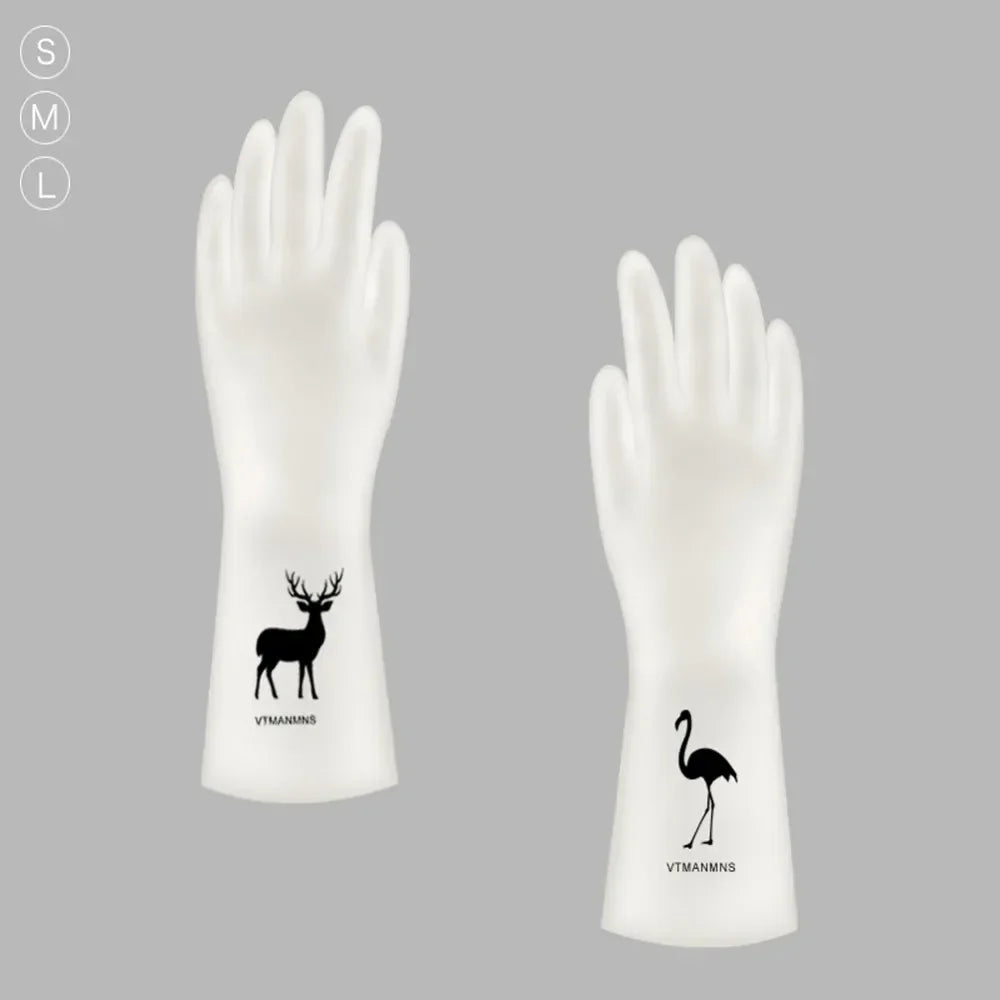 Waterproof Housework Cleaning Gloves Kitchen Cleaning Latex Laundry Dishwashing Gloves Wear Resistant Rubber Gloves
