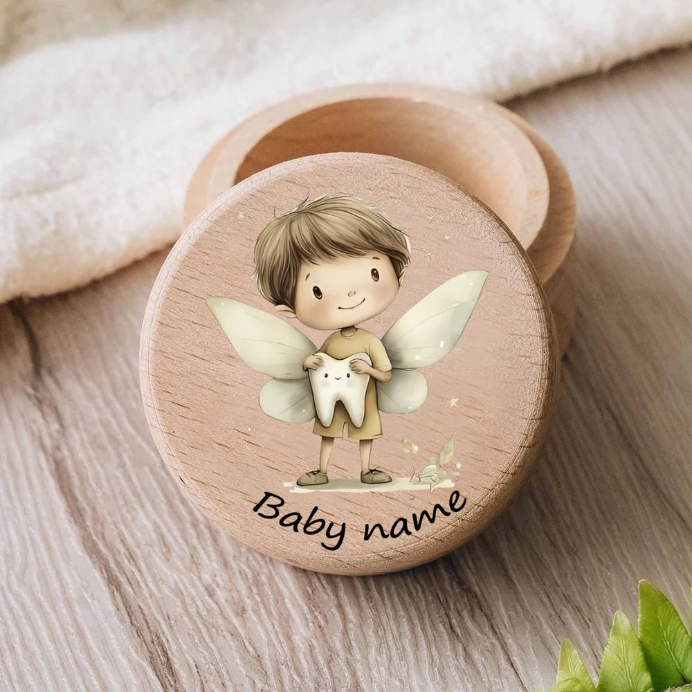Personalised Baby First Tooth Wooden Tooth Box Milk Teeth Storage Collect Teeth Custom Name Keepsake Boxes Abiraterone acetate