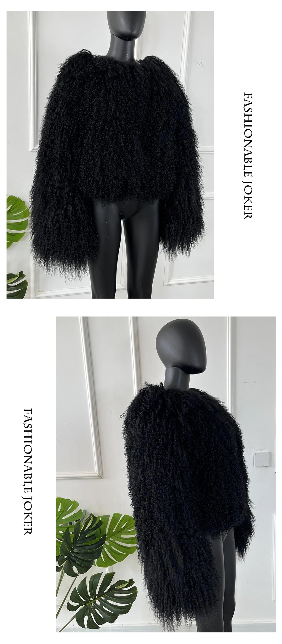 Real Sheepskin Coats Mongolian Lamb Fur Coat Women Natural Sheep Fur Jacket With Lapel Short Fur Outerwear