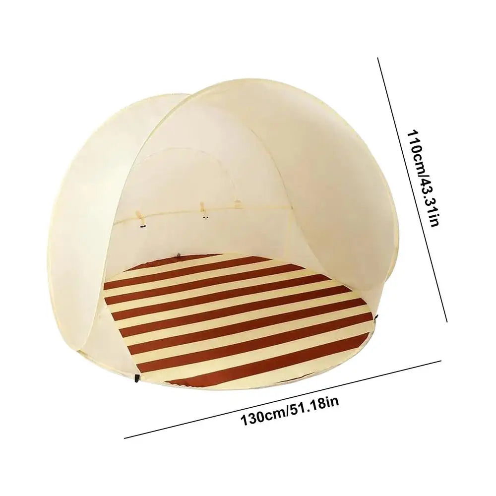 Tent for Beach 3/4 Person Easy Pop Camping Canopy Beach Shelter with Ventilating Mesh Window for Outdoor Camping Picnic Garden