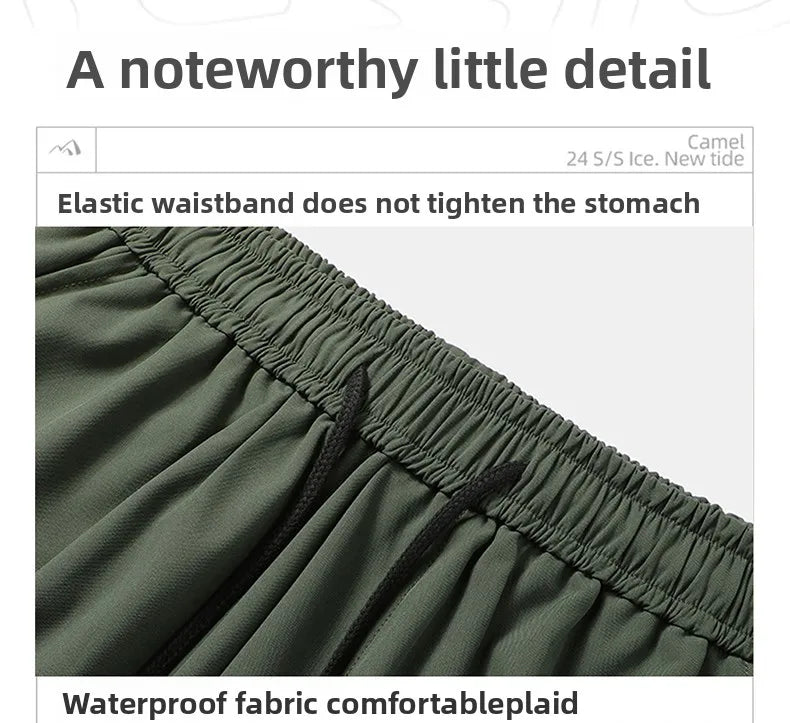 Tactical Pants Men's Casual Pants Spring Autumn Drawstring Windproof Slim Pants Waterproof Work Pants Men's Casual Pants