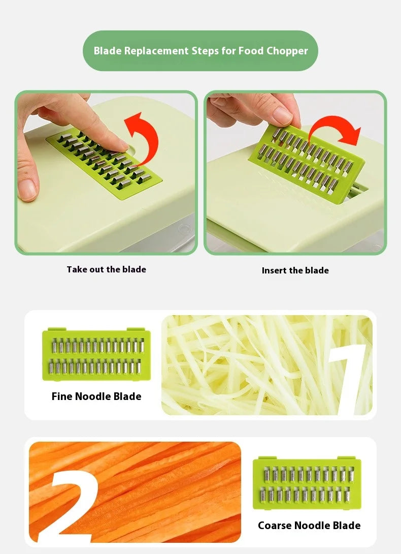 Vegetable cutting artifact Multifunctional grater Potato slicer Shredder Onion dicer Vegetable cutter
