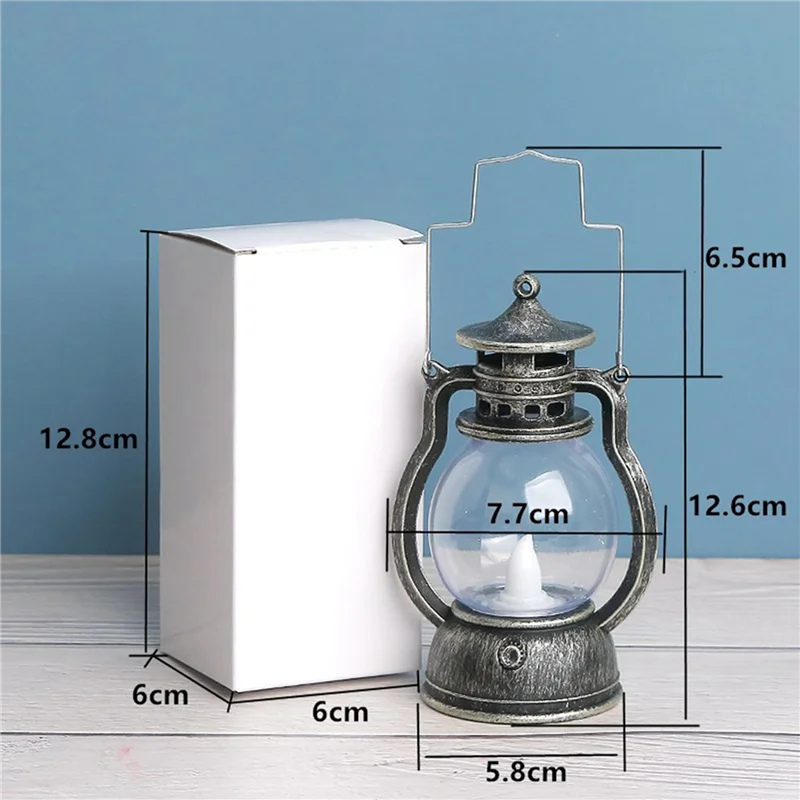 RALCA-8Pcs LED Lanterns Decorations Outdoor Hanging Lantern , Retro Lantern Decor For Patio, Porch, Farmhouse Decorations