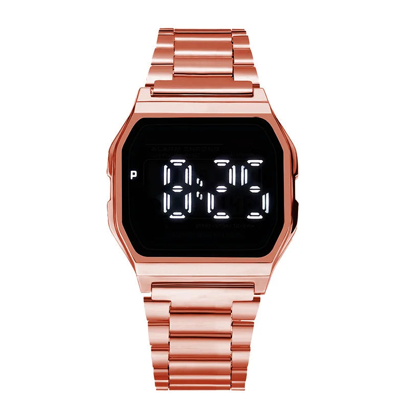 Touch Digital Watch for Men LED Date Fashion Military Ladies Watches Stainless Steel Army Electronic Men Clock Reloj Militar