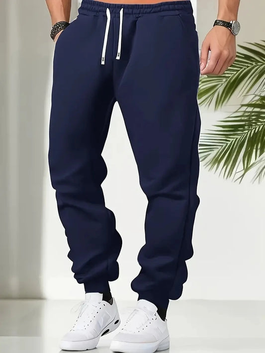 Men's Casual Long Pants Fashionable Multi-Functional Gym Running Trousers Comfortable Soft Quality Daily Wear Sportswear