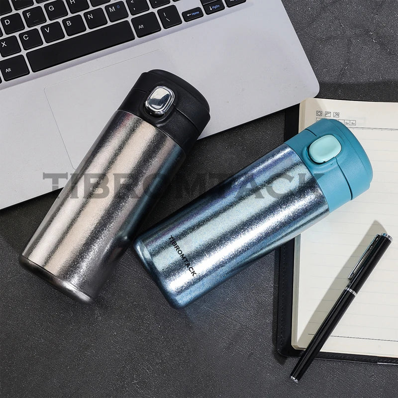 Titanium Insulated Water Bottle with Flip Lid and Double Vacuum, Bpa Free, Keep Cold and Hot Drinks, 12 Hours
