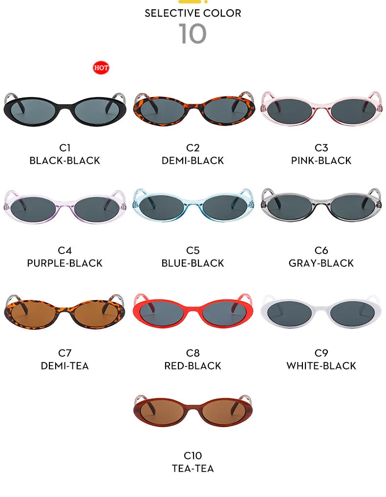 Polarized Small Oval Women's Myopia Sunglasses Women Frame Nearsighted Sun Glasses Uv400 Protection Eyewear
