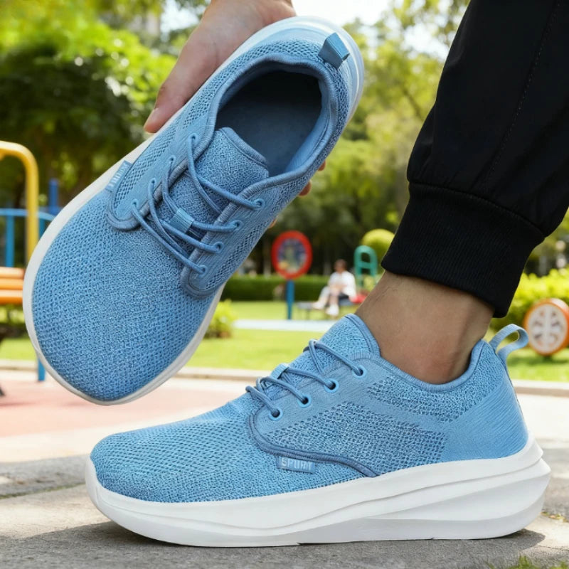 Wide Toe Barefoot Shoes for Men Breathable Non-slip Minimalist Walking Shoes 2025 Fashion Unisex Outdoor Platform Sneakers Women