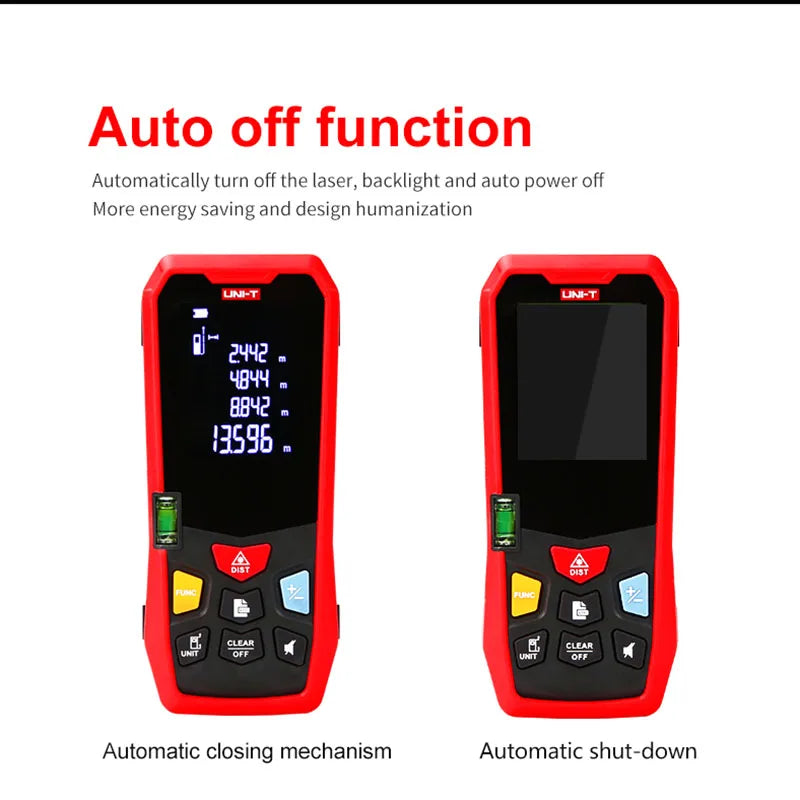 UNI-T Handheld Laser Rangefinder Distance Meter 40M 60M 80M 100M Medidor Laser Tape Build Measure Device Electronic Ruler