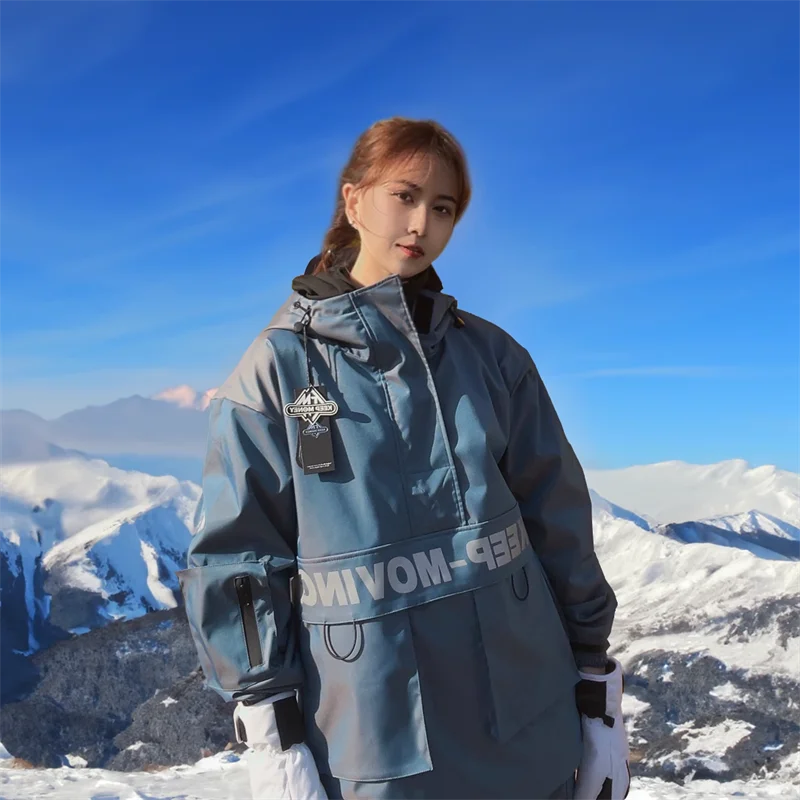 Ski Suit Set for Men and Women Windproof, Waterproof, Warm Jacket and Pants Complete Set of Snowboarding Gear High Quality