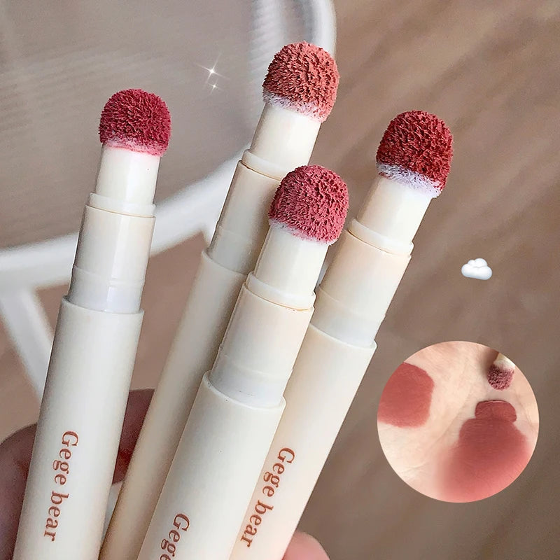 Gege Bear Velvet Matte Lip Powder Cream Long-Lasting Moisturizing Lipstick Autumn-Winter Color Natural-Looking Lip Stain
