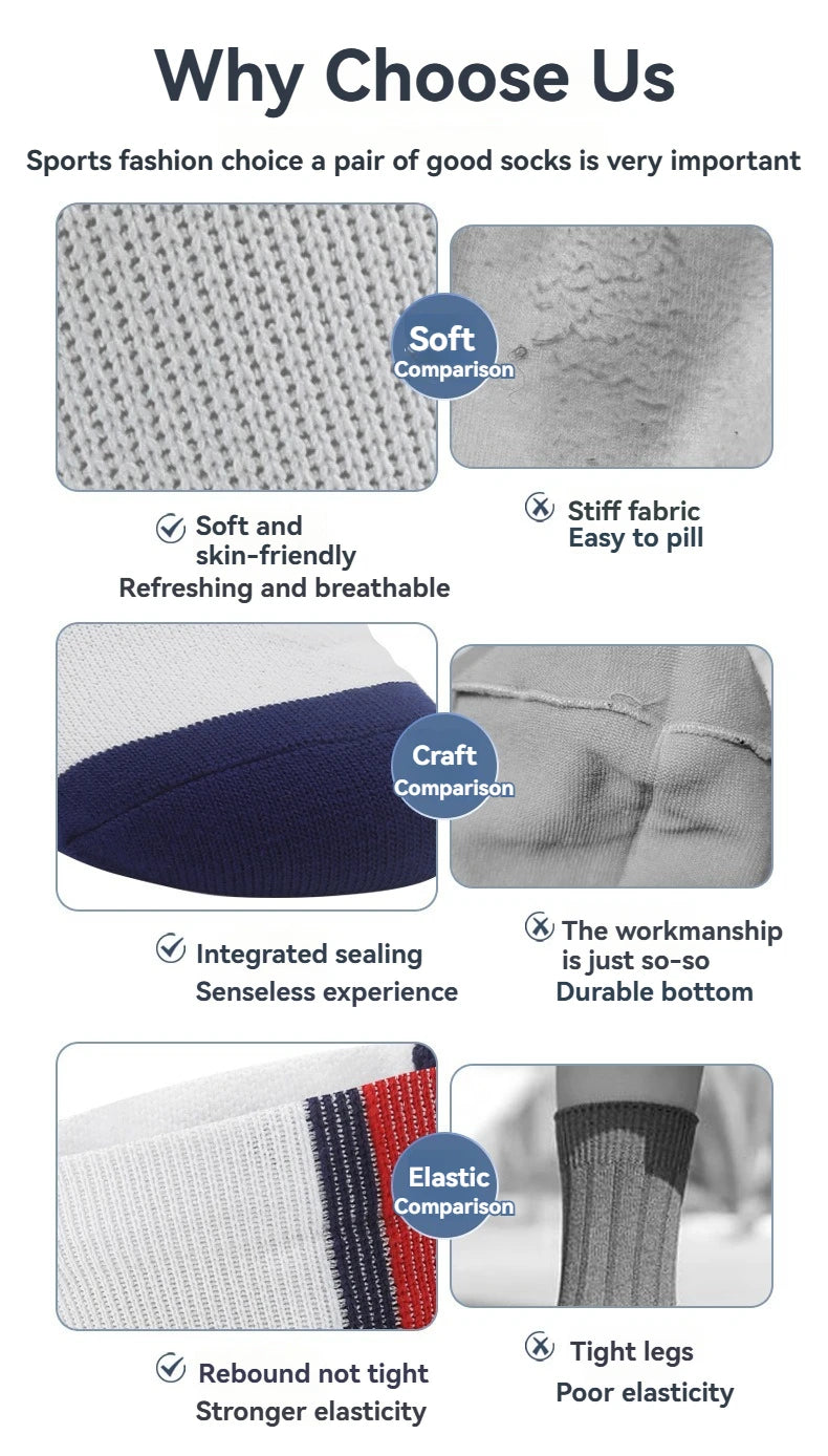 Football Socks For Football Stars Men's Special Anti Slip Thick Towel Bottom Midsole Practical Sweat Absorbing Sports