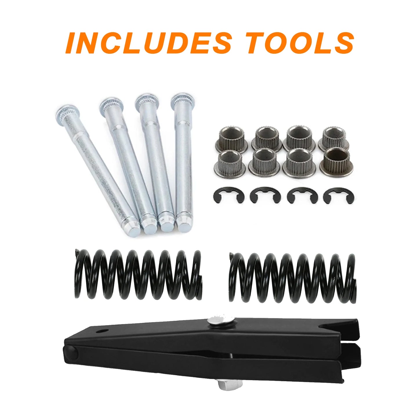 Door Hinge Repair Kit with Spring Tools and Springs Compatible with 1988-2002 Chevrolet Chevy GMC C1500 C2500 K1500 K2500 K3500