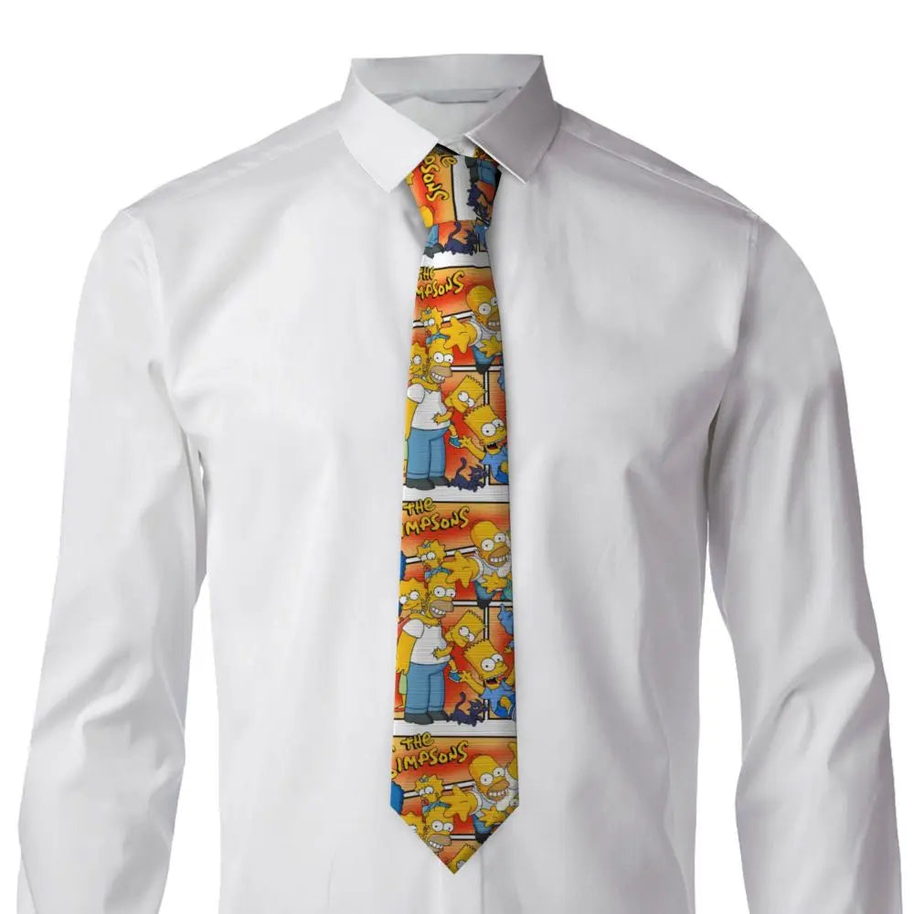 Personalized The S-Simpsones Homer Neck Ties Men Formal Silk Wedding Neckties