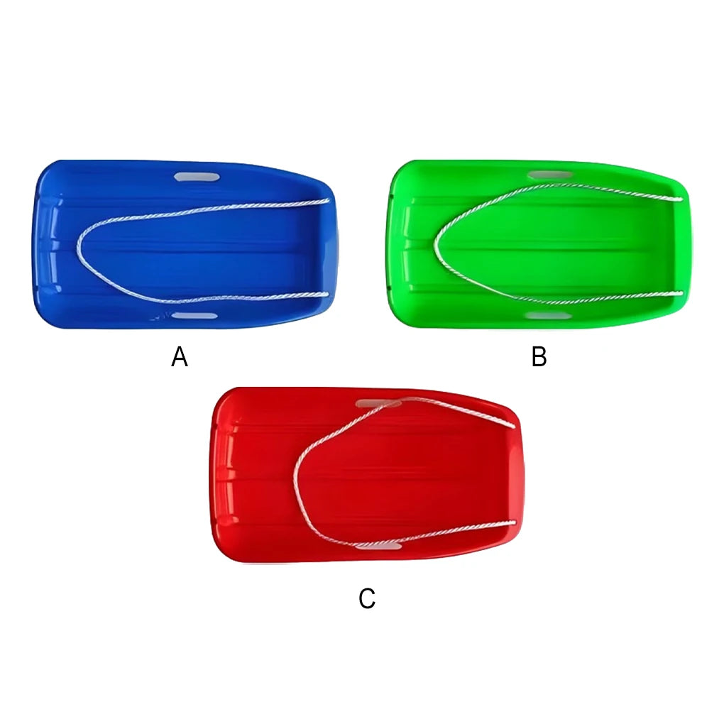 65cm Winter Toboggan Sled Pull Board Winter Fun With Grass Sliding Board for Kids And Adults Skiing Skating For Sand Skiing