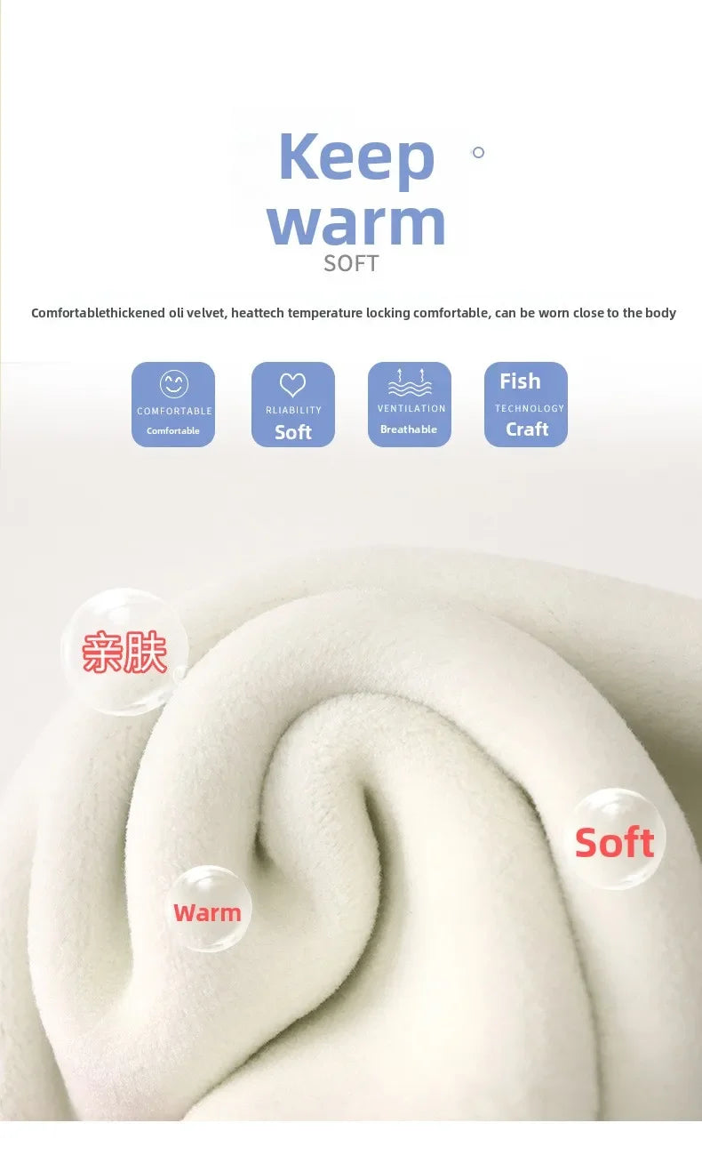 Children's Pant for Boys Girls Baby Trousers Autumn and Winter Thermal Pants for Kids Thickened Leggings