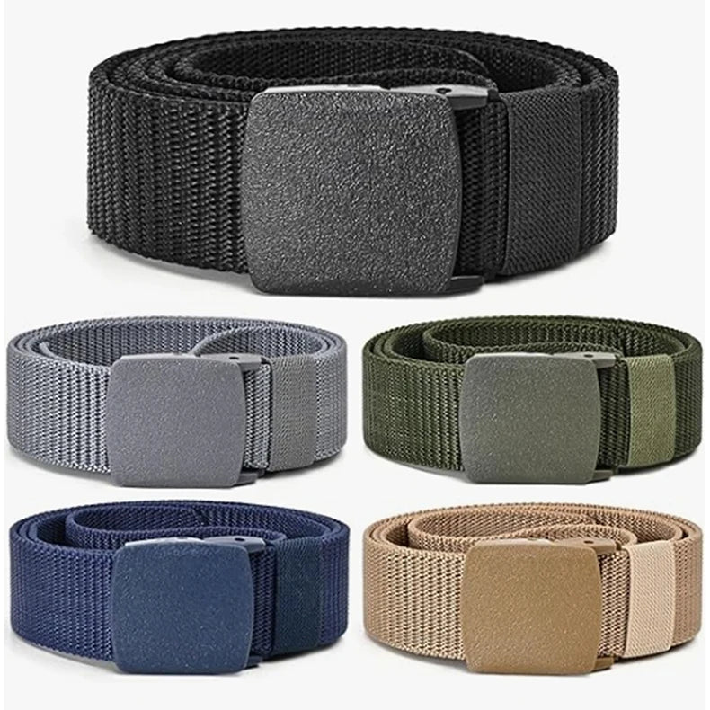 Men Women Jeans Belts 120cm With Buckle Adjustable Belt Metal Free Belts Outdoor Hunting Multifunctional Tactical Canvas Belt