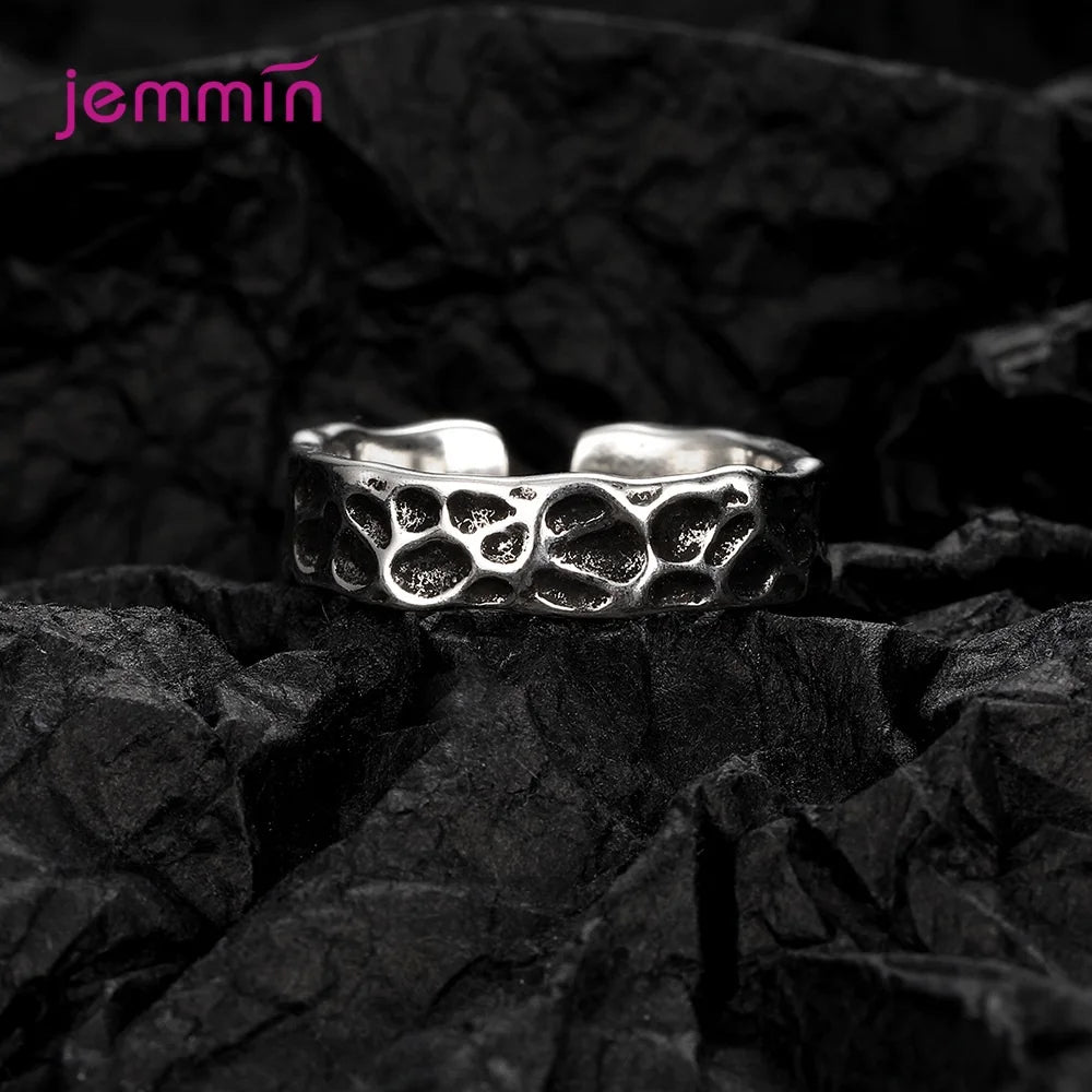 925 Sterling Silver Elegance High Quality Free Size Rings For Girls Women Adjustable Size Engagement Date Accessory