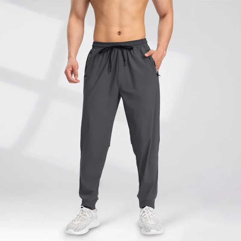 2025 new men's casual pants, spring and autumn sports pants, tight-fitting men's pants, loose and versatile long pants