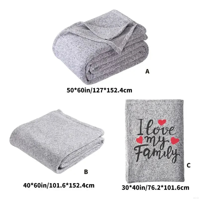 Soft Reversible Print Blanket for Any Season Quick Drying and Comfortable Fabric 87HA