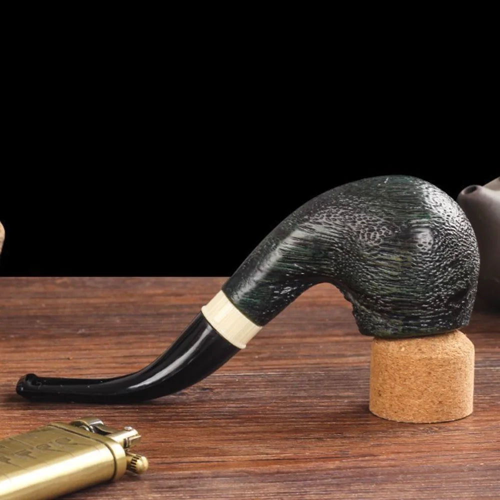 Premium Handcrafted Tobacco Pipe – Classic Briar Wood Smoking Pipe with Elegant Finish