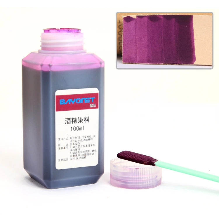 100ml 16 Color Leather Alcohol Dye Can Be Diluted Dyeing Paint DIY Leather Products Vegetable Tanning Repair Refurbished Dyeing