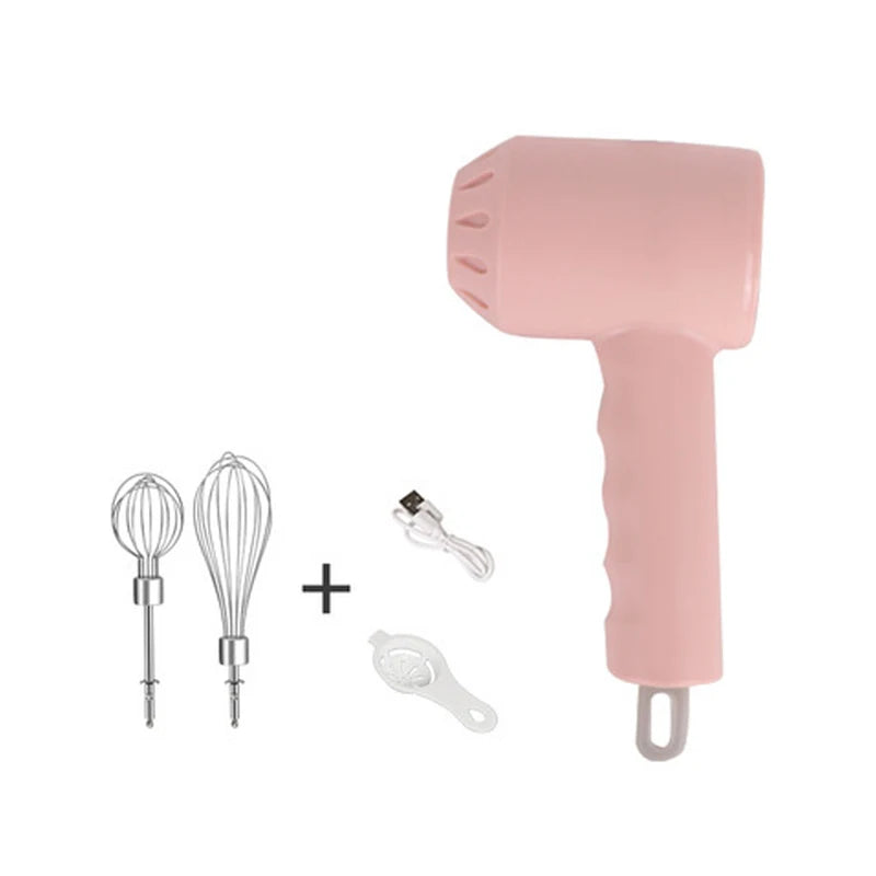 Portable Electric Food Mixer Wireless Hand Blender 3 Gear Speeds High Power Dough Blender Egg Beater Baking Kitchen Mixer Tools