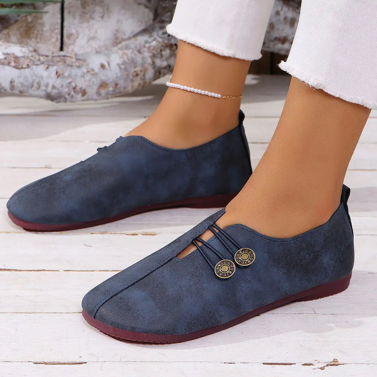 Women's Flat Shoes Soft and Comfortable Walking Light Non-slip Loafers Fashion Women's Leather Shoes Spring and Autumn 2024 New
