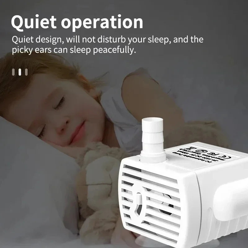 Water Pump Pet Cat Water Dispenser Anti Dry Burning Motor Cat Flower Water Dispenser Water Dispenser Fish Tank Submersible Pump