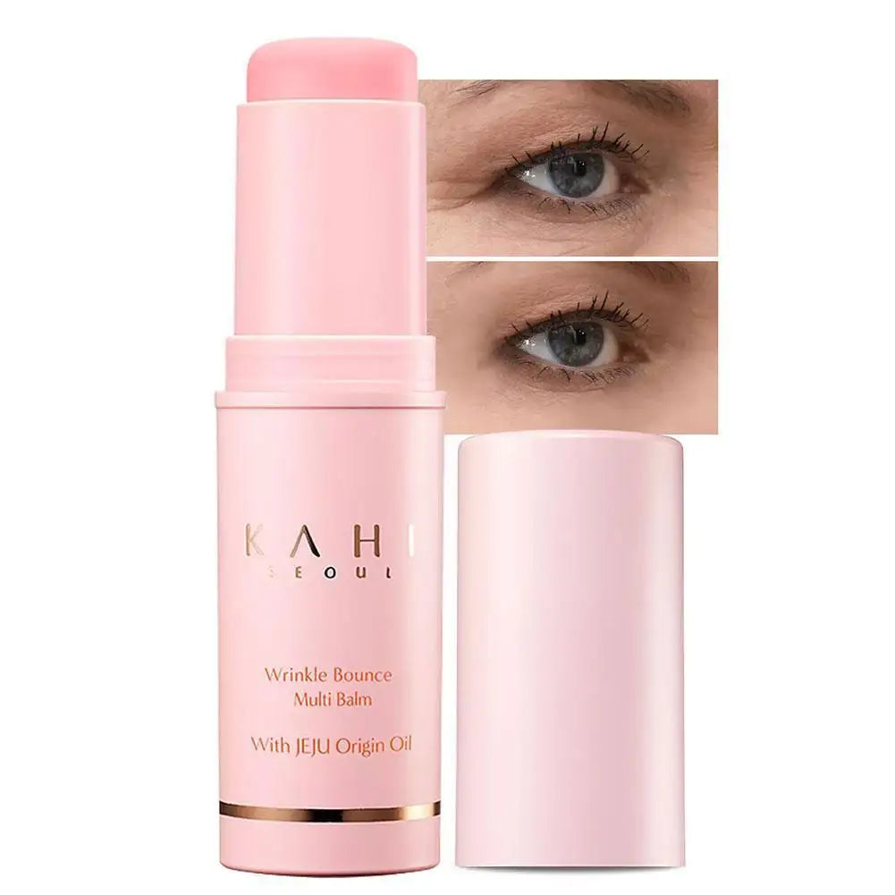 KAHI Wrinkle Bounce Multi Balm Stick Collagen Wrinkle Stick Korean Skin Care All-in-One Hydrating Lip Balm Eye Cream