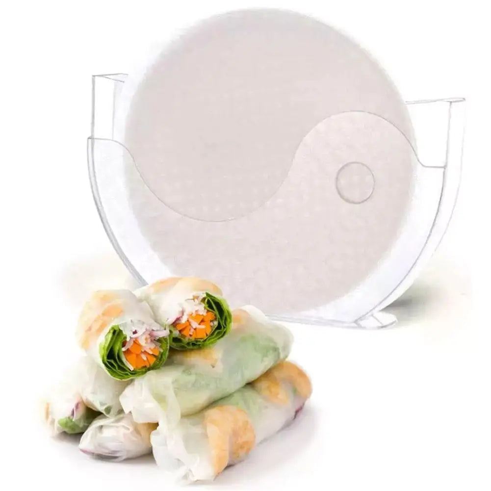 NEW High-end Rice Paper Wrappers Spring Roll Water Bowl Rice Paper Water Holder Vietnamese Pie Crust Box Creative Kitchen Tools