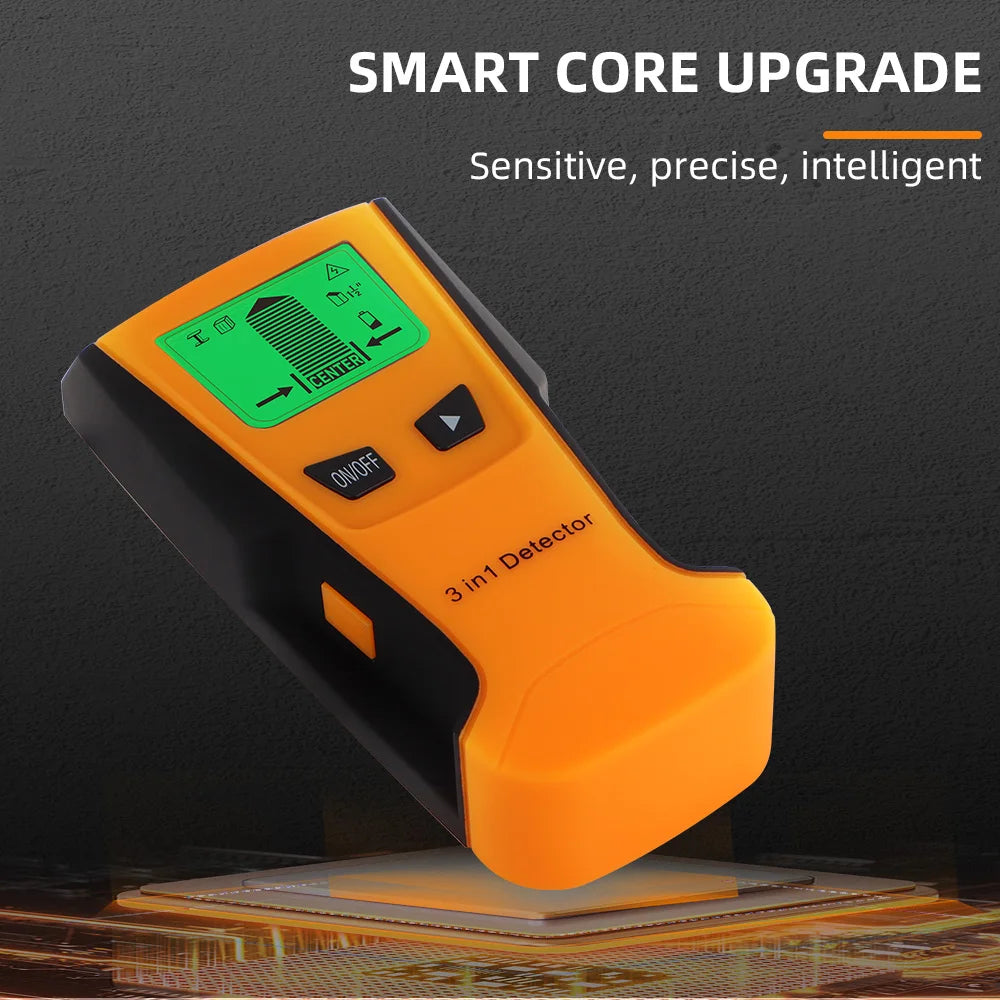 3 in 1 Wall Metal Detector Depth Professional Find Metal Wood Studs AC Voltage Live Wire Detect Wall Scanner Electric Box Finder