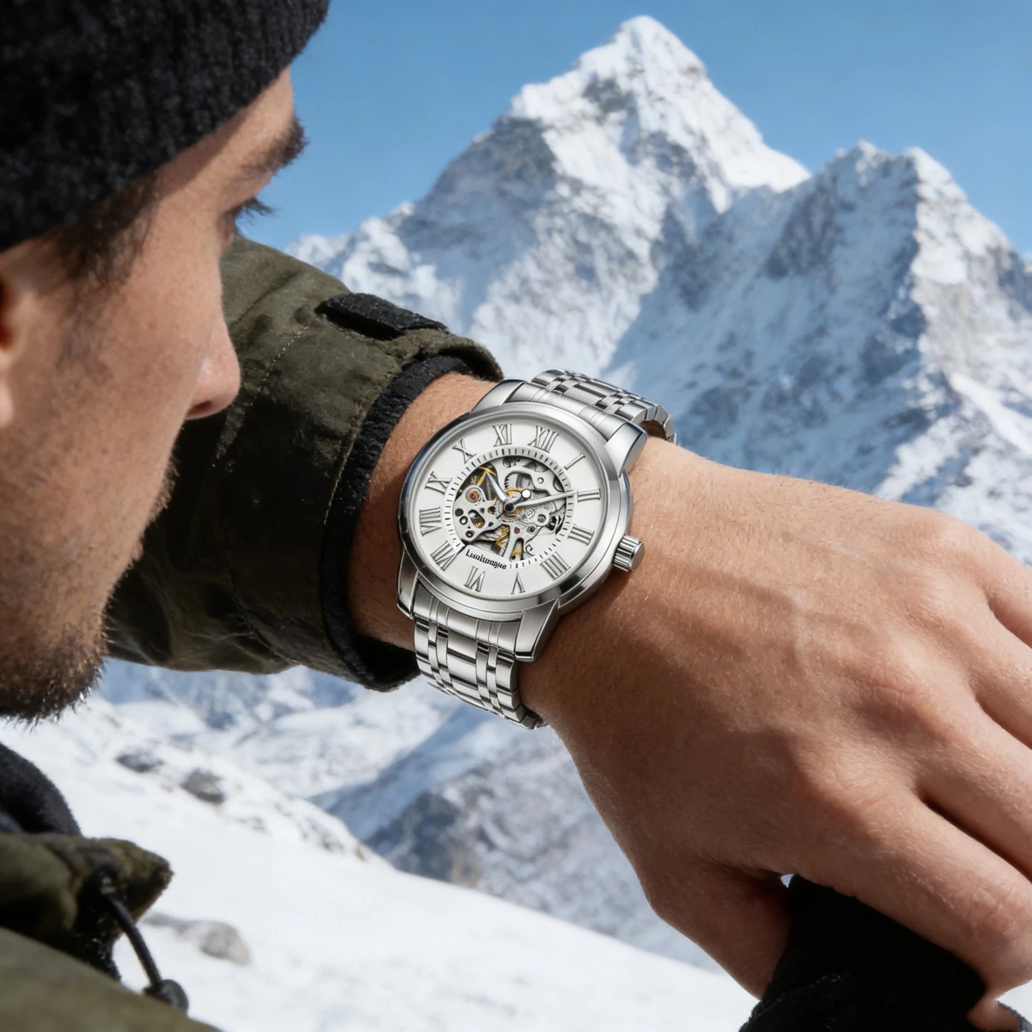 [Automatic Mechanical Men's Watch] Fashionable, High-Looking, and Affordable Luxury Men's Automatic Mechanical Watch, Suitable for Business and Casual Wear, Stylish and Handsome Men's Watch Hot-Selling Watches Are the Preferr