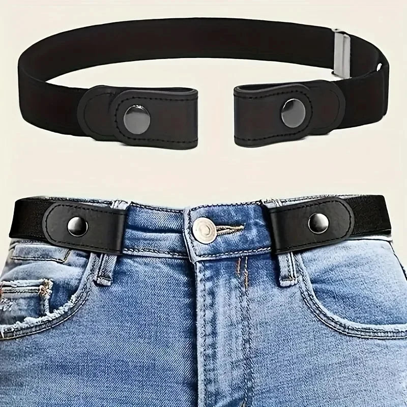 Buckle-Free Belt for Women Girls Jeans Pants Dress No Buckle Stretch Elastic Waist Belt Man No Bulge No Hassle Belts Men