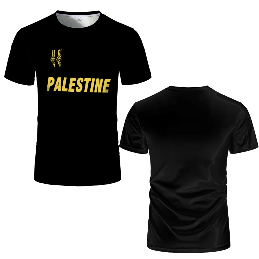 Palestine Football Jersey Men Women T Shirts Luxury Digital Print Soccer Uniform Summer Palestinian Flag Oversize Kids/Adult Top