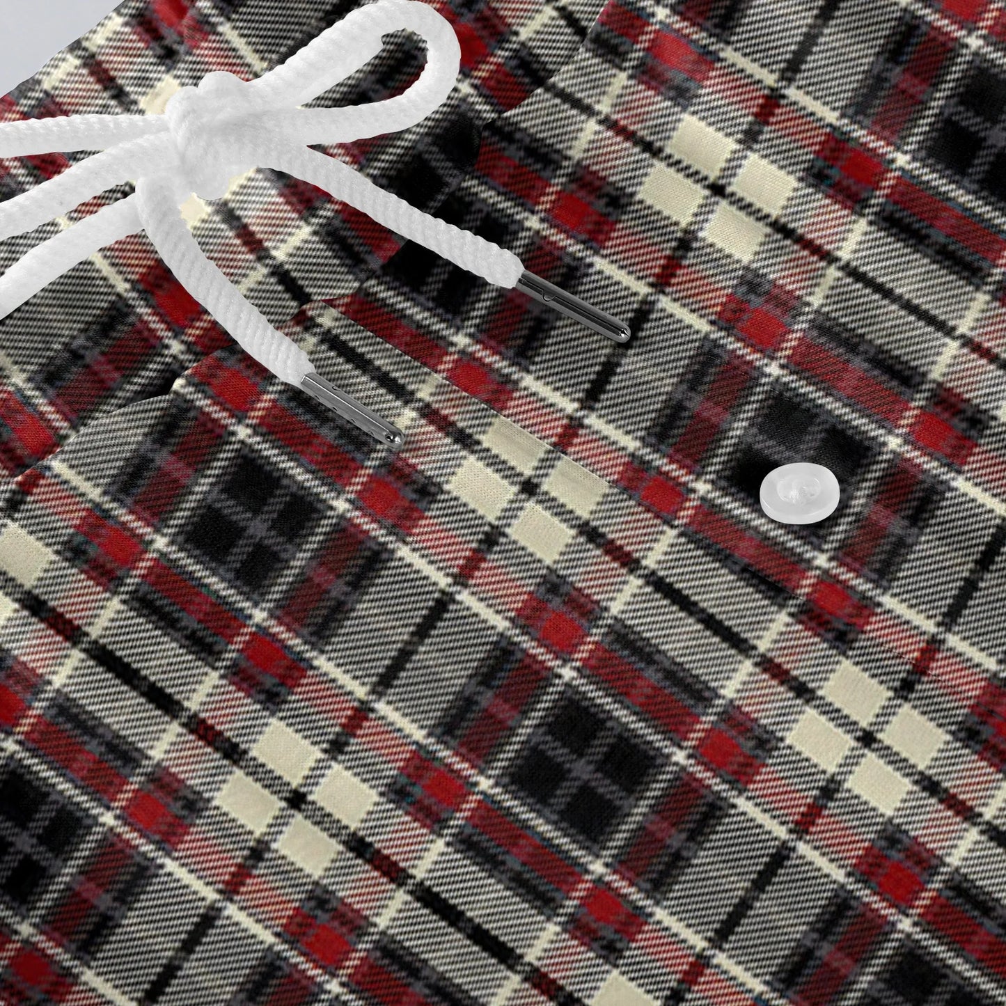 Men'S Plaid Casual Pants Checkered Pattern Cuffed Design Comfortable Fabric Suitable Daily Wear All Seasons Trendy Pajama Pants