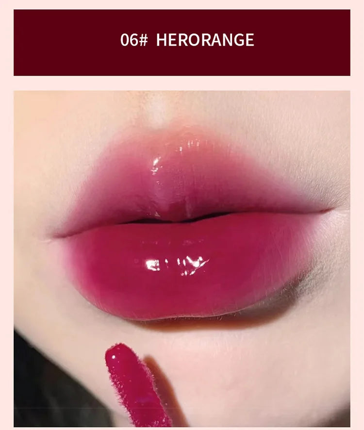Moisturizing Plump Lips Mirror Effect Lip Color Non Greasy Texture Liquid Lip Pigment Not Easy To Stick Lightly Lip Glaze