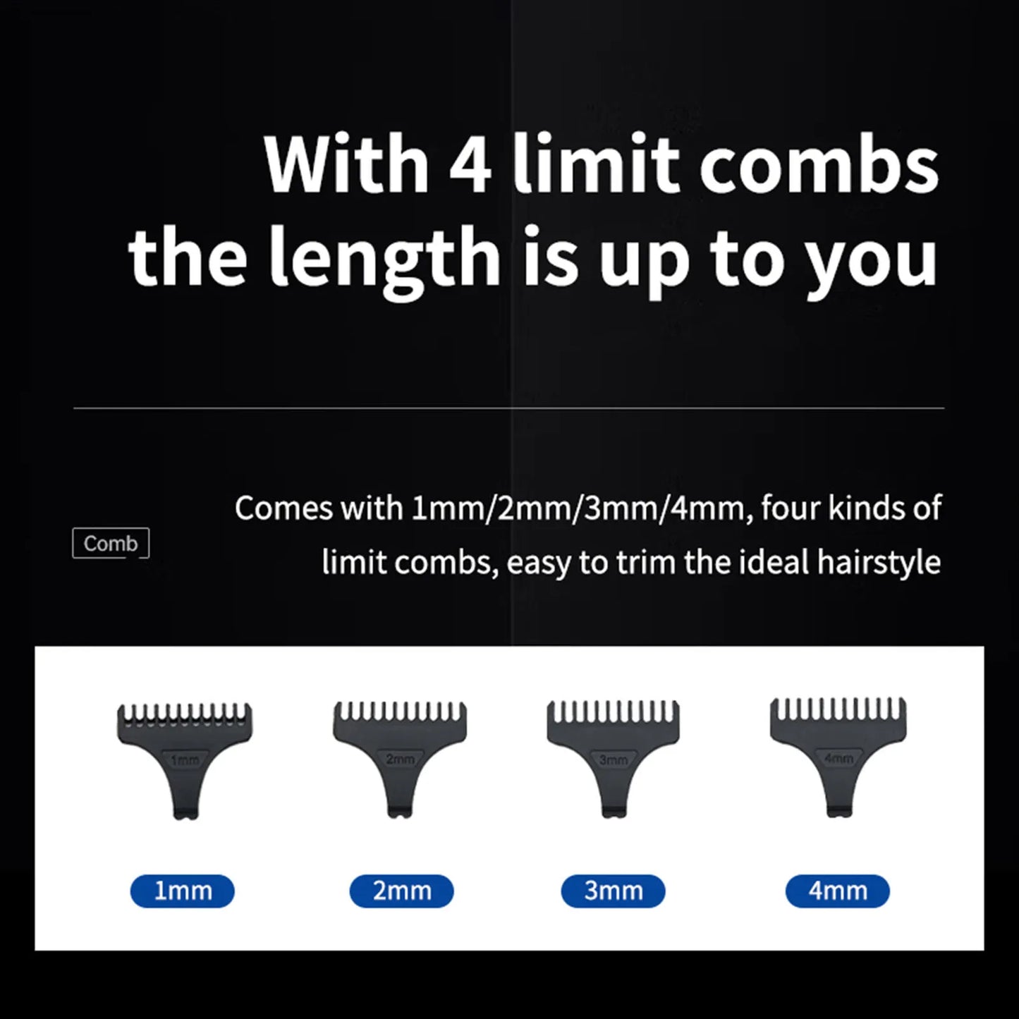 Rechargeable Hair Clippers Cordless Hair Trimmer Electric Haircut Kit for Beginners Salon Barbers Hair Trimming Styling Grooming