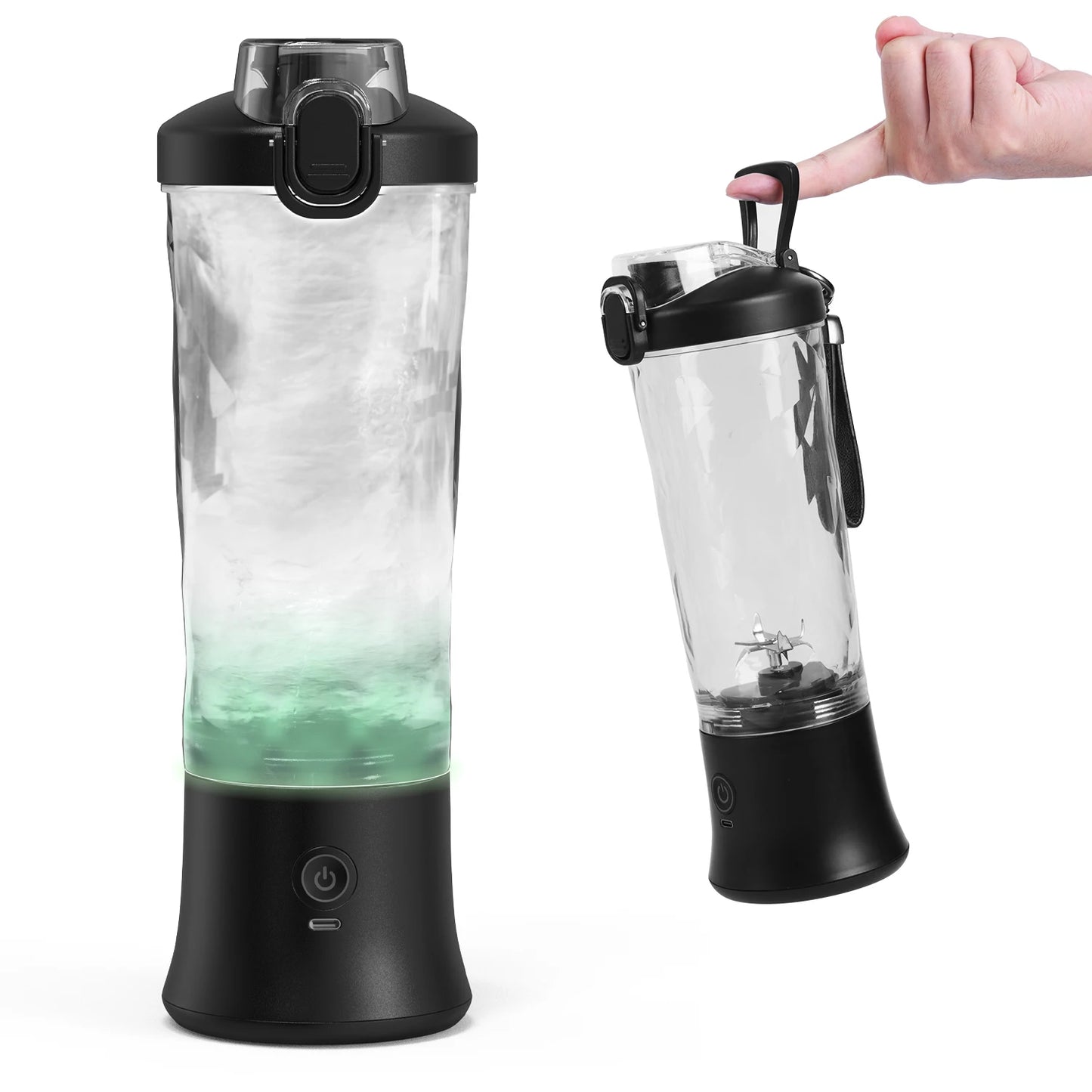 New Portable Blender 600ML Electric Juicer Fruit Mixers 4000mAh USB Rechargeable Mini Smoothie Blender Orange Juicer Machine