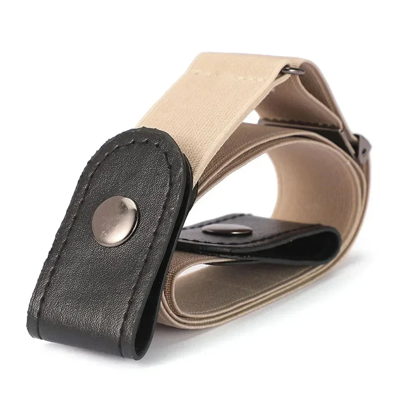 Buckle-Free Belt for Women Girls Jeans Pants Dress No Buckle Stretch Elastic Waist Belt Man No Bulge No Hassle Belts Men