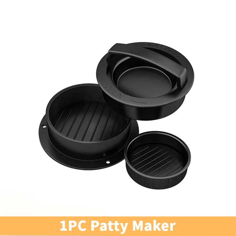 Hamburger Meat Press Maker Round Shape Non-Stick Stuffed Burger Patties Beef Grill Pie Press Mould Maker Kitchen Accessories