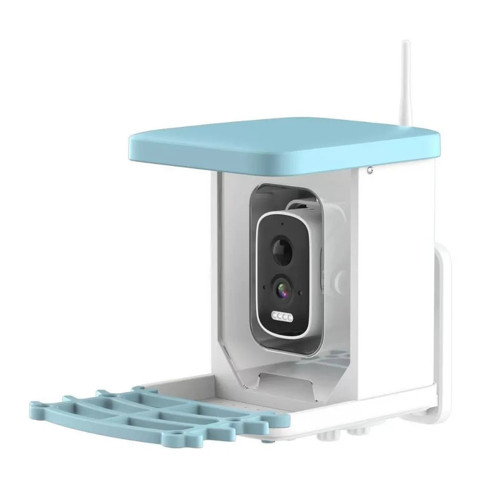Smart Bird Feeder with Camera Solar Powered LifeNest Wireless Outdoor 4MP HD Auto Capture Videos Hummingbird Real Time Views